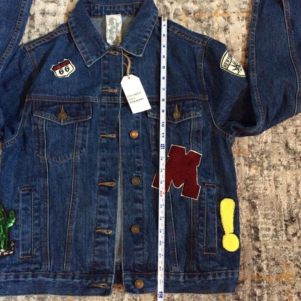 Anthropologie PATCHWORK DENIM JACKET! SIZE S - Picture 8 of 8